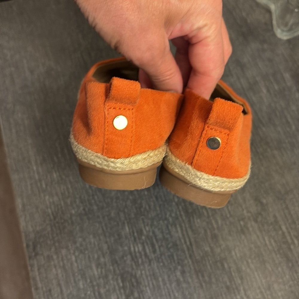 LUCCA LANE Womens Orange Naomi Round Toe Slip On Espadrille Shoes size 6 - Picture 4 of 7